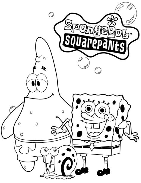 Spongebob Patrick Gary Coloring Pages | Spongebob coloring, Spongebob drawings, Spongebob