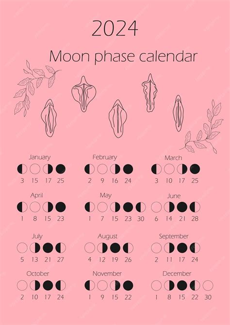 Calendario delle fasi lunari 2024 gibbosa calante mezzaluna crescente ...