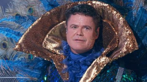 Donny Osmond explains why he picked the peacock costume for The Masked ...