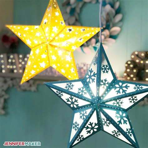 Make Paper Star Lanterns to Brighten Up Your Winter! - Jennifer Maker