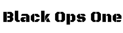 Black Ops Font / Black ops font is a semi geometric stencil font that has a solid and thick texture.