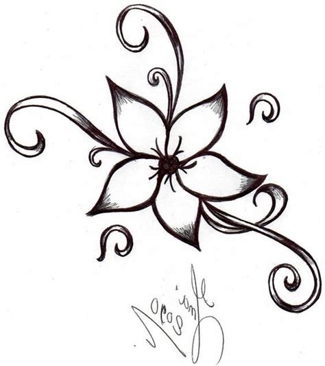 Easy Flowers To Draw - Simple Flower Drawing