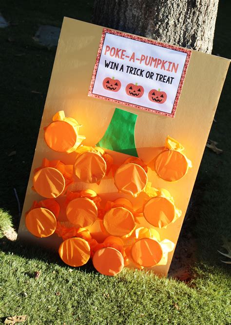 Poke a Pumpkin....Win a Trick or Treat Game; Halloween carnival games; Halloween picnic… | Fun ...