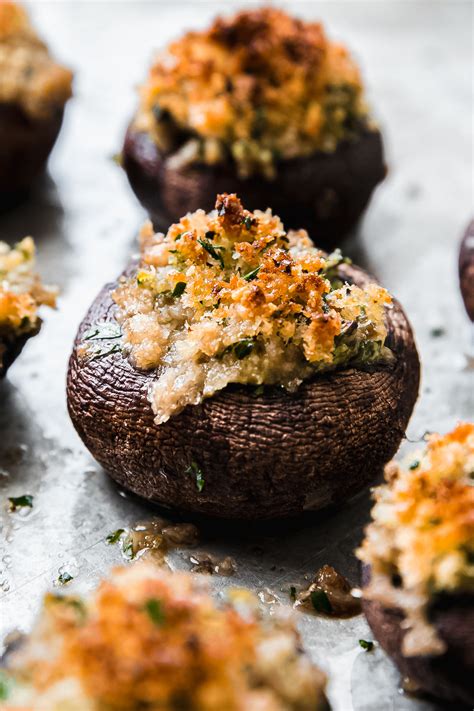 Spinach and Cream Cheese Stuffed Mushrooms - Little Spice Jar