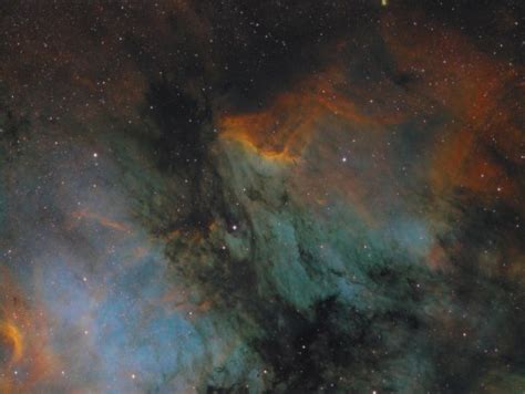 Pelican Nebula in Hubble Palette - Sky & Telescope - Sky & Telescope