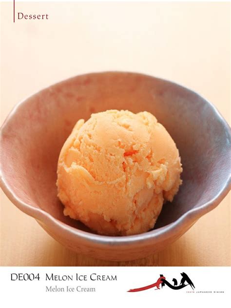 Melon Ice Cream. For reservations please call +603-7980 8228. #ishin #JapaneseFood #kaiseki # ...
