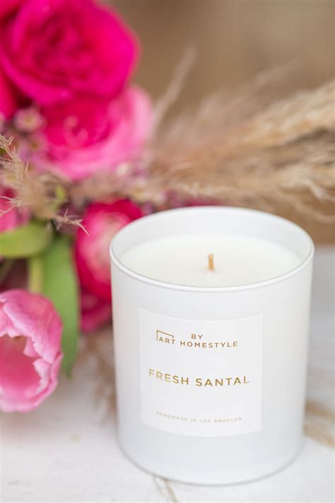 Fresh Santal Candle - Etsy