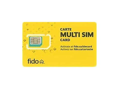 Fido Sim Card CANADA 4G LTE Multi Sim Card - Nano Micro Standard 3 in 1 ...