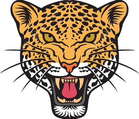 Jaguar Face Animal Head Color, Symbol, Powerful, Big PNG and Vector with Transparent Background ...