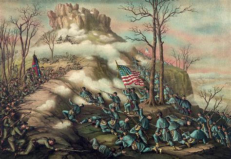 Battle of Lookout Mountain, 1863 Painting by American Civil War - Fine Art America