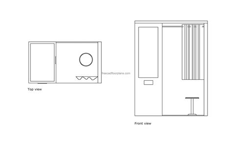 Photo Booth, AutoCAD Block - Free Cad Floor Plans