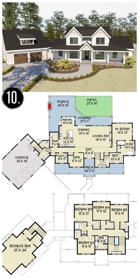 Farmhouse House Plans - Amazadesign