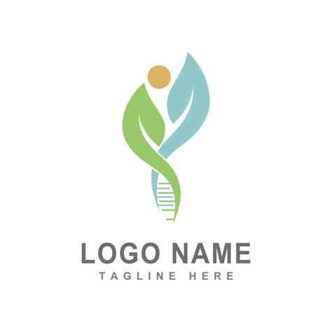 DNA logo illustration vector template 13444130 Vector Art at Vecteezy