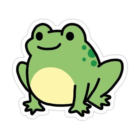 Frog Sticker by littlemandyart in 2021 | Preppy stickers, Frog art ...