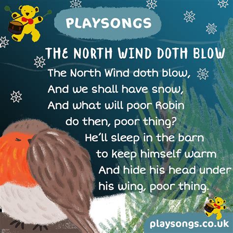 The North Wind Doth Blow ~ winter lullaby