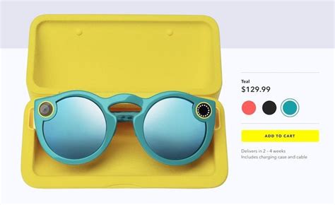 Snapchat Spectacles Now Available to Purchase Online for $130 - MacRumors