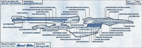 Star Trek USS Enterprise NCC 1701 B Blueprints Schematics