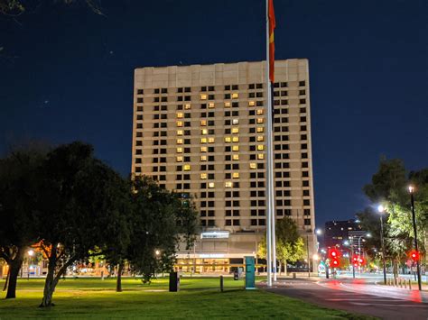 The Hilton Hotel showing Adelaide a little love this morning. : r/Adelaide