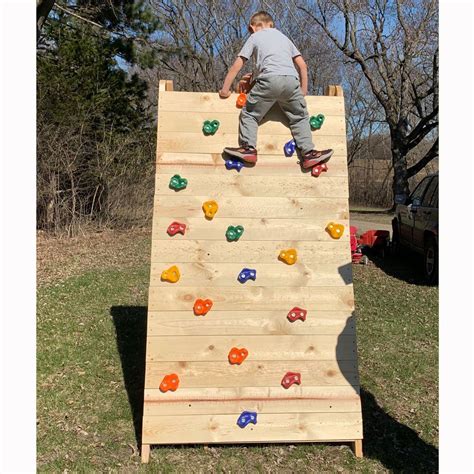 How to Build a Kids Climbing Wall | Diy climbing wall, Kids rock ...