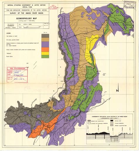 Survey of the Awash River Basin. Geomorphology Map. Vol. II-1. - ESDAC ...