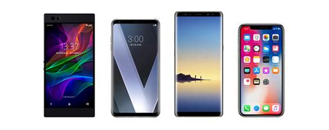 Razer Phone vs LG V30 vs Galaxy Note 8 vs iPhone X (Exact Size ...