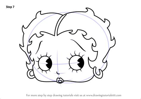 Learn How to Draw Betty Boop Face (Betty Boop) Step by Step : Drawing ...