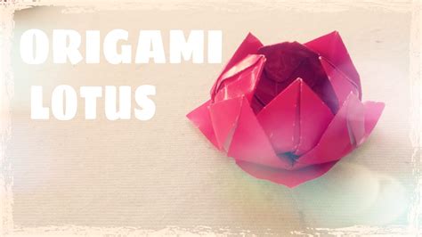 Origami Lotus Flower - Origami Easy - YouTube