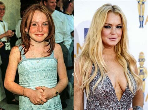 Lindsay Lohan Celebrities Then And Now, Celebrities Before And After ...