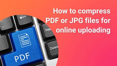 Tutorial on PDF File Compression - YouTube