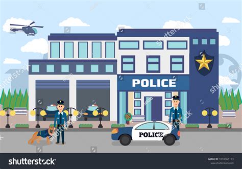 3,686 imágenes de Police station cartoon - Imágenes, fotos y vectores de stock | Shutterstock