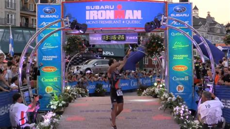 Ironman Mont-Tremblant 2015 - Crossing the Finish Line - YouTube