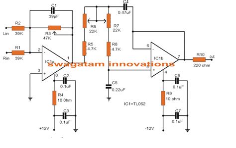 Low Pass Filter Circuit for Subwoofer – Homemade Circuit Projects