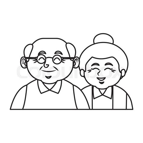 Grandparents Clipart Black And White