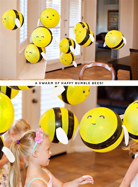 DIY Bumble Bee Balloons (Tutorial & Video) // Hostess with the Mostess®