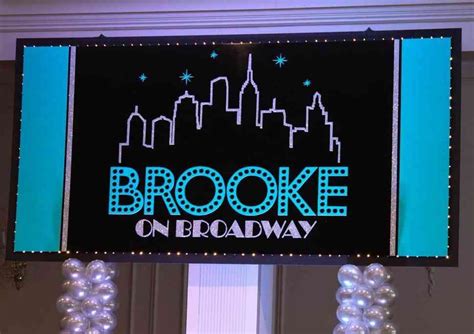 Bat Mitzvah Themes, Bat Mitzvah Party, Bat Mitsvah, Broadway Theme ...