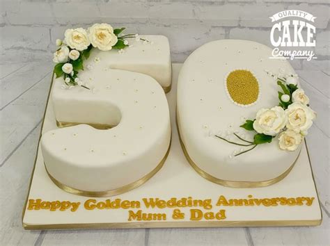 Golden Wedding Anniversary Cakes - Quality Cake Company