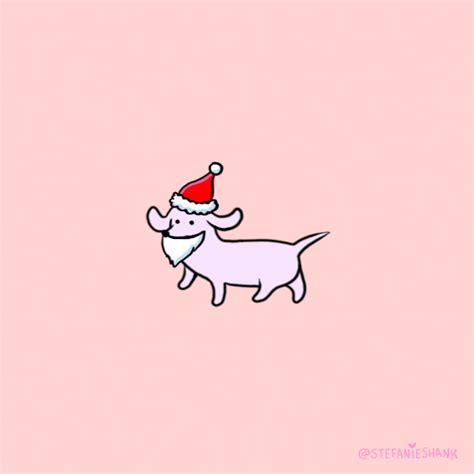 Animals, Art, And Baby Image - Santa Dog Christmas Animated Gifs - 1080x1080 Wallpaper - teahub.io