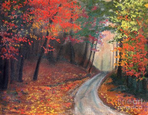 Autumn Pathway Painting by Anna Mulfinger - Fine Art America