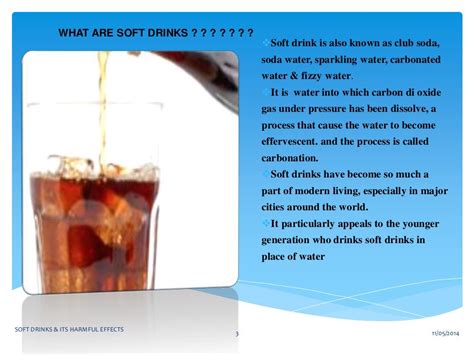 Soft drinks and its harmful effects