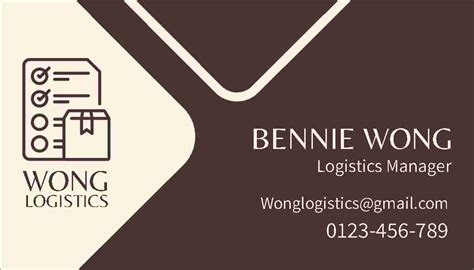 Logistics Business Cards Design Templates