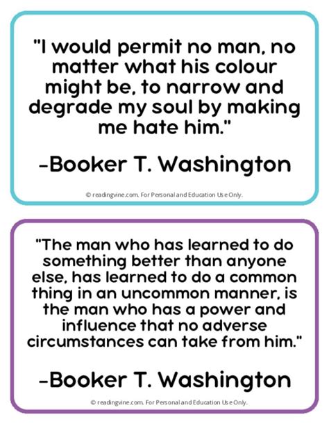 Booker T Washington Quotes Page Three-Image - ReadingVine