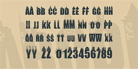 New York City Font FREE Download & Similar Fonts | FontGet