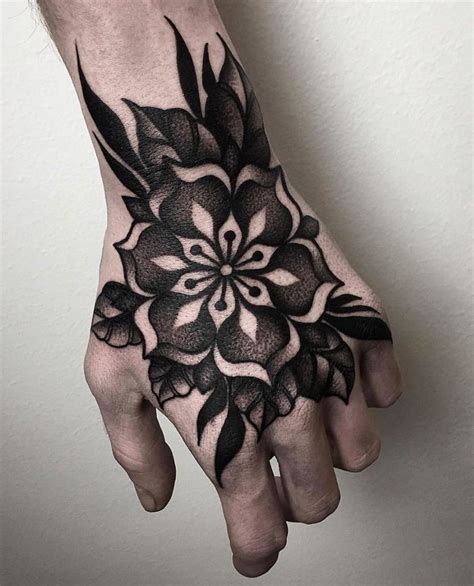 19++ Awesome Flower hand tattoo female image HD