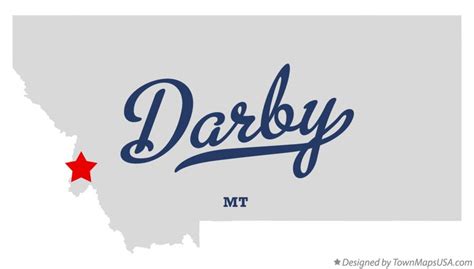 Map of Darby, MT, Montana