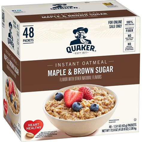 *Expires september 21 2023* Quaker Instant Oatmeal, Maple & Brown Sugar ...