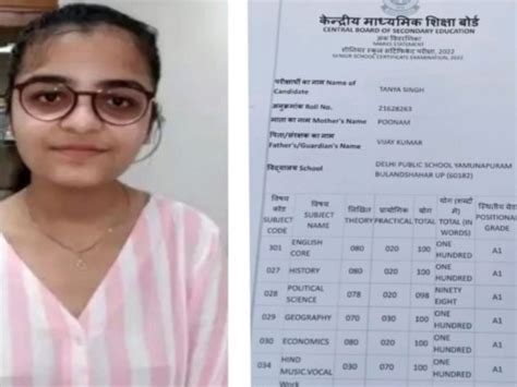 CBSE Class Topper 2022: Tanya Singh student from Bulandshahr tops the class 12 exam 2022, check ...