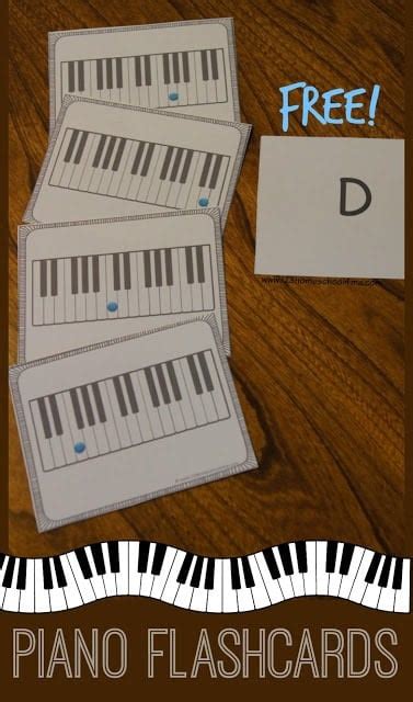 FREE Printable Piano Flashcard Set