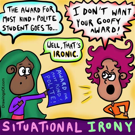 Types of Irony: Definitions and Examples, Illustrated - Drawings Of...