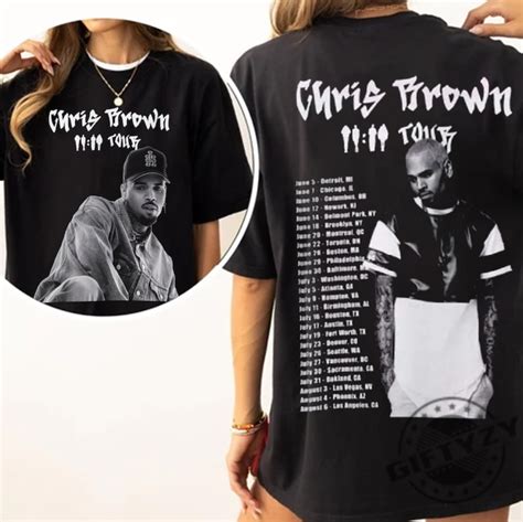 "Exclusive Chris Brown 11:11 Tour 2024 Shirt | Limited Edition ...