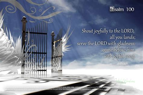 Psalm 100 – Shout joyfully to the LORD – HolyWord.com